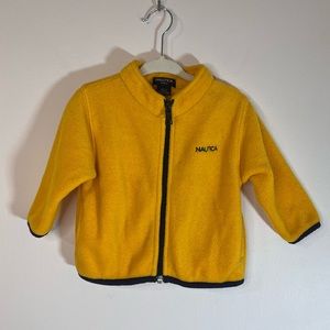 Nautica Baby ~ Boys 6 - 12 Months ~ Yellow Full Zip Fleece Jacket